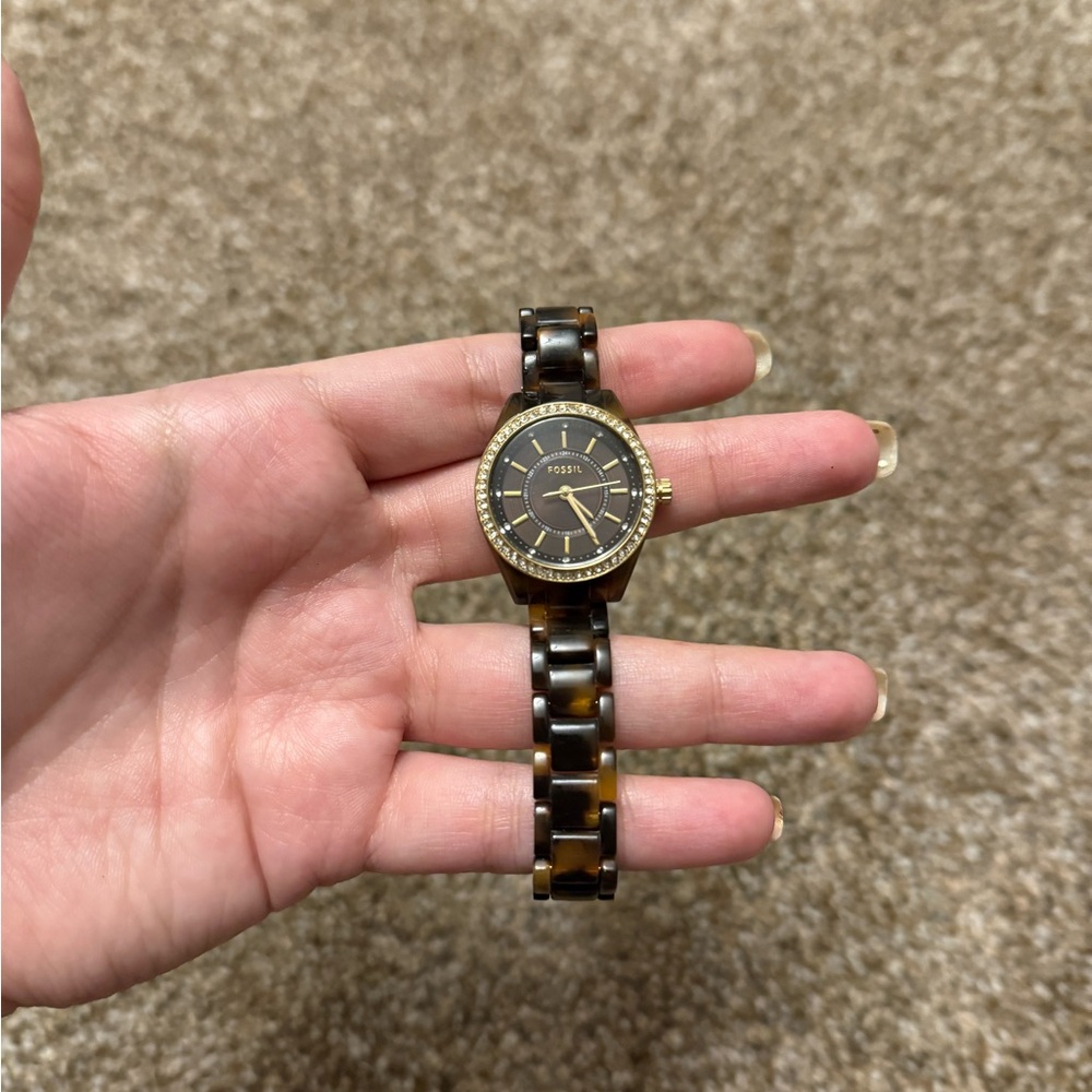 Fossil Brown and Gold Watch